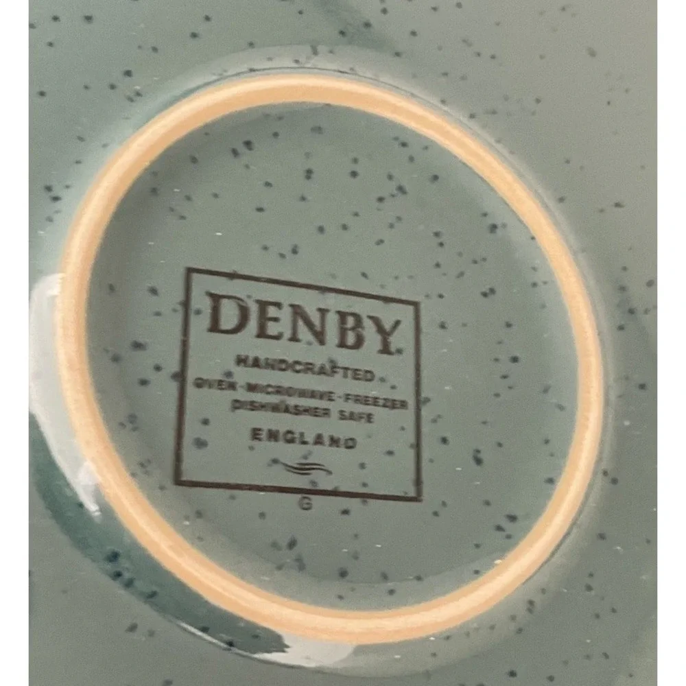 Denby‎ Harlequin Dinner Plates Set Of 3 Red Green Stoneware  England 10.5
